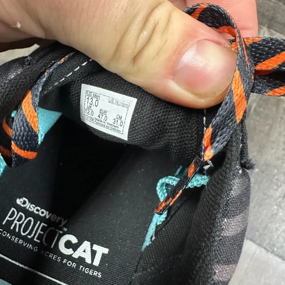 Vans Old School Discovery Project Cat Tiger Shoes Mens Sizes 13 Stripes Orange‎